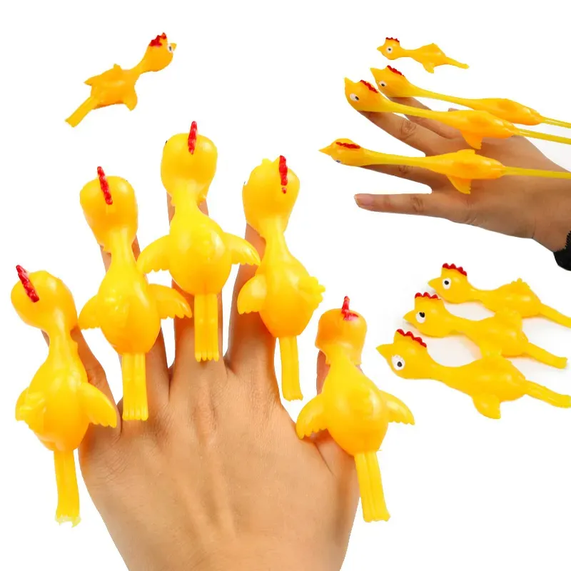 Turkish Fidget Duck Toy Finger Launcher Fun Chicken Shooting Prank