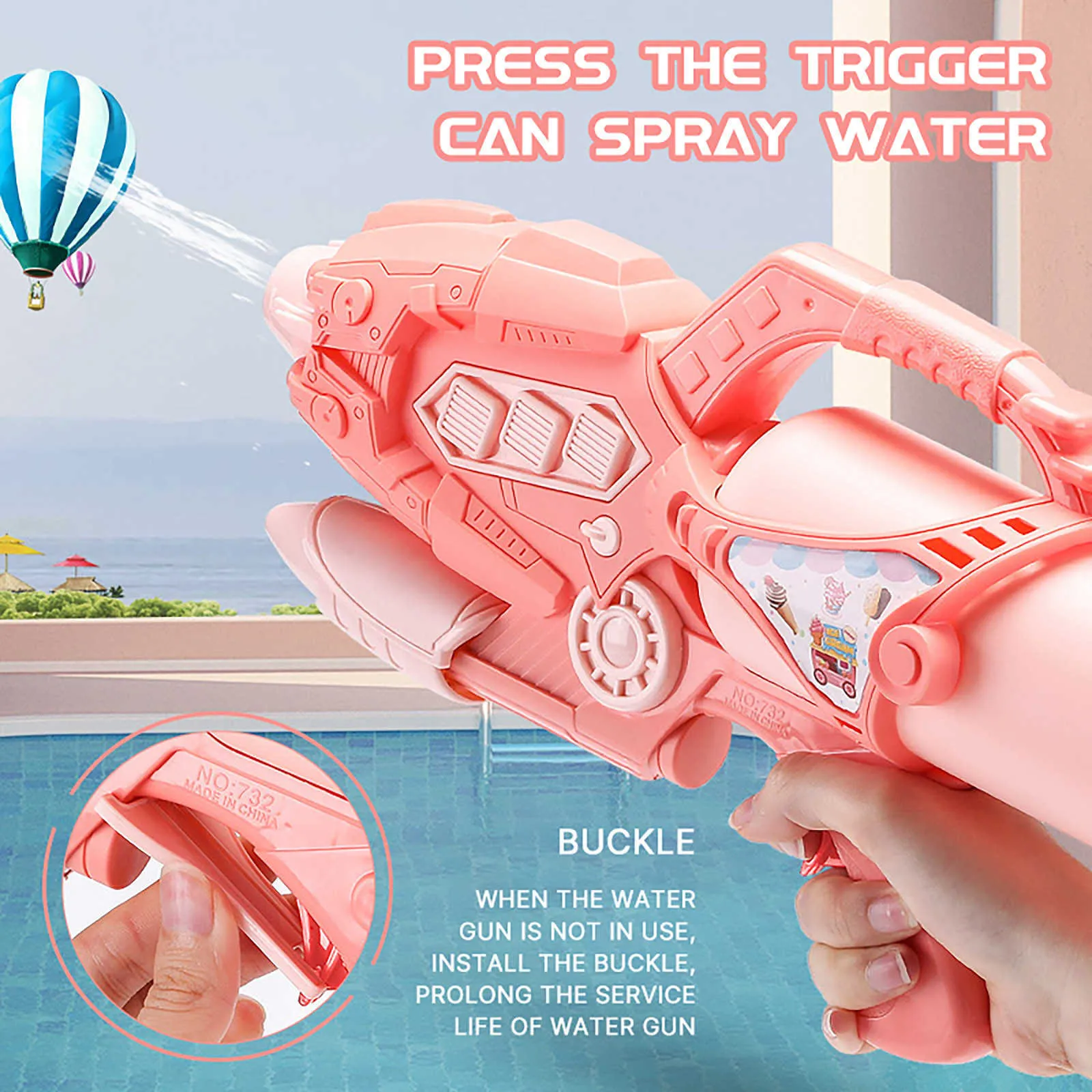 Shock Damper Shaft Clamp LOKIPA 8 Pack Water Guns For Kids - Small ...