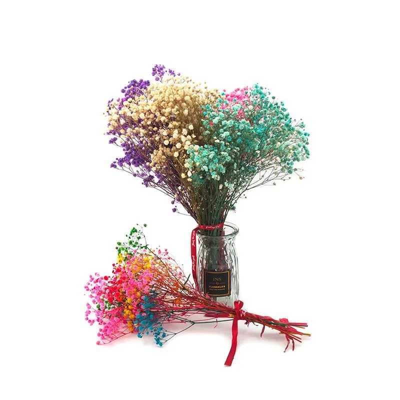 Dekoratif çiçek çelenk mini doğal kurutulmuş ebedi çiçek buket dekorasyon pografi ev Noel düğün dekorasyonDecorat