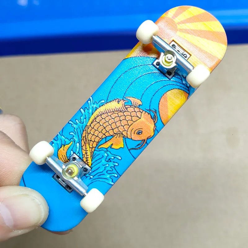 Novel Games 3D Thermography Technology Mini Fingertip Finger Skateboard Student Gift 230509