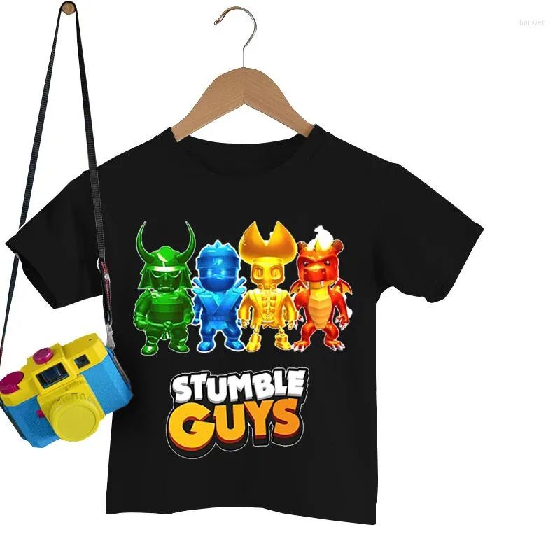 T-shirt da uomo Stumble Ragazzi Ragazze dei ragazzi T-shirt da cartone animato Estate manica corta Top Abbigliamento per bambini Camiseta Bambini Anime O-Collo Tee