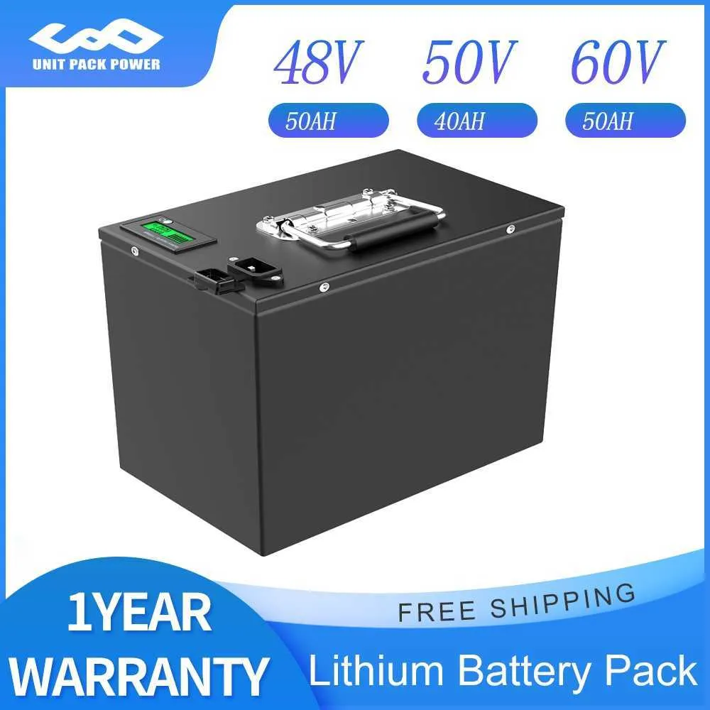 72V 50AH Lithium Battery Pack 48V Battery Scooter for 3000W 1800W Motorcycle/Inverter RV EV/Go-Kart/Backup Power/Energy Storage