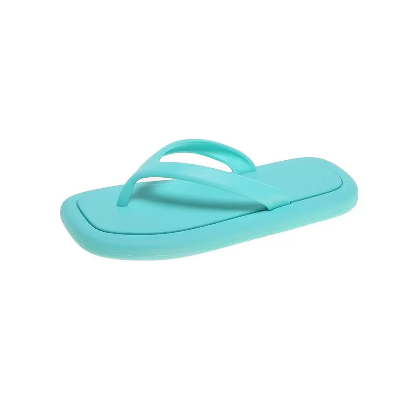 Sandalias Plataforma de fondo grueso Flipflop Sandalias zapatillas de verano zapatillas de baño suaves Toboganes de almohada