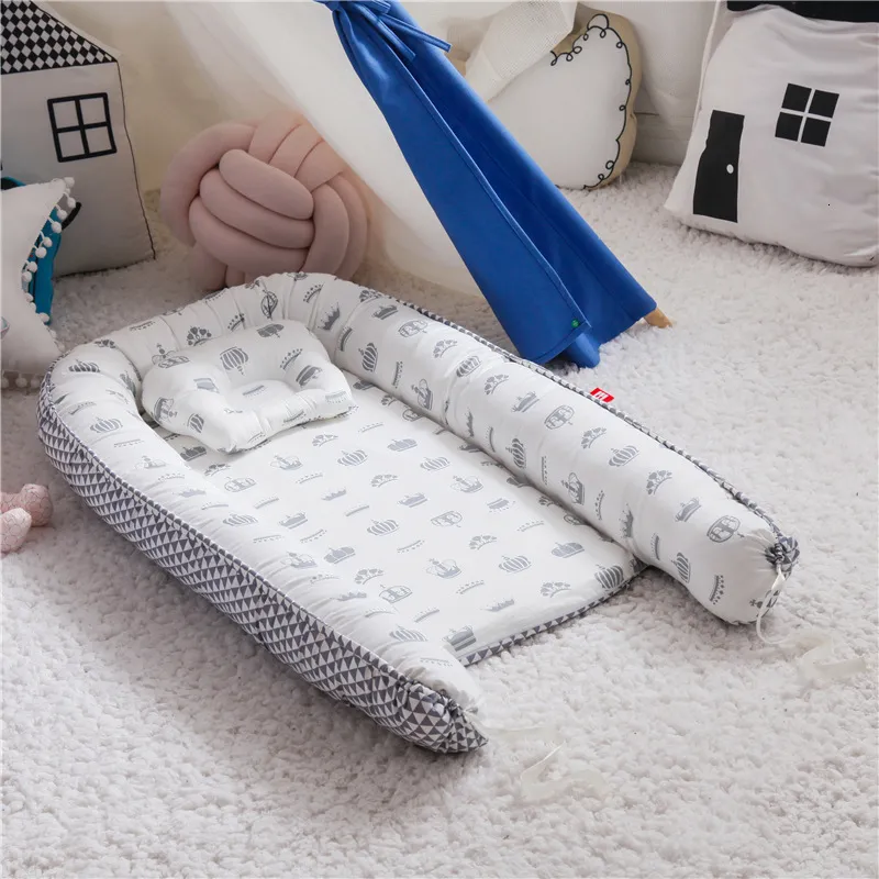 Bedding Sets Infant born Baby Lounger Portable Baby Nest Bed for Girls Boys Cotton Crib Toddler Bed Baby Nursery Carrycot Co Sleeper Bed 230510