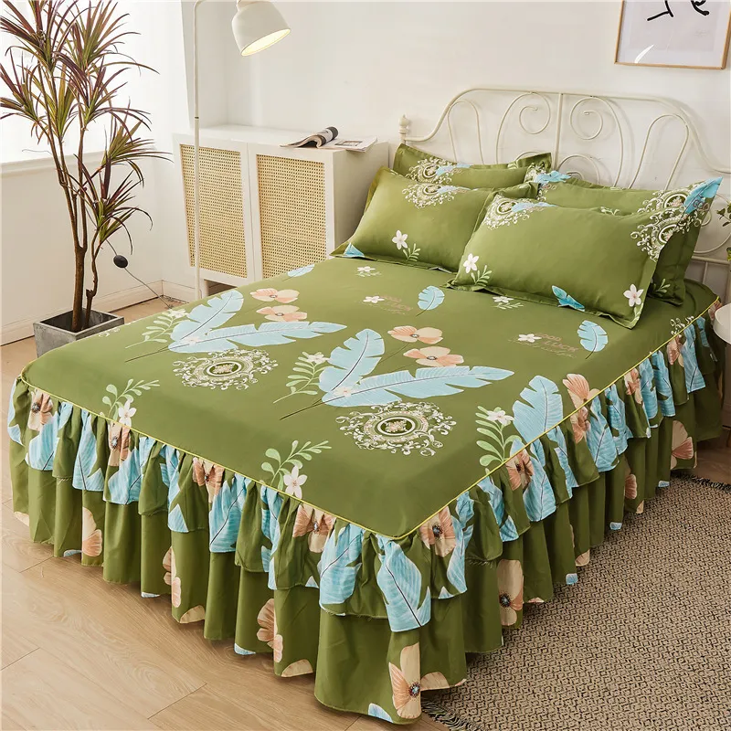 Layered bed skirt deals