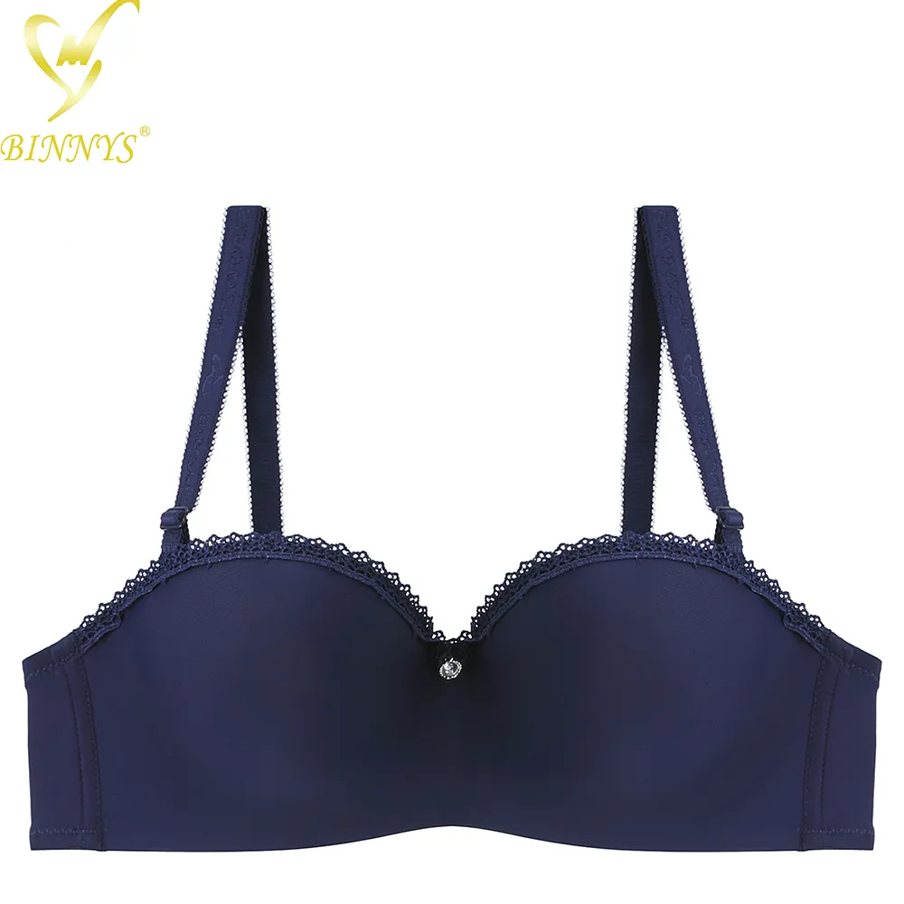 BINNYS B Cup Womens High Quality Nylon Underwire Chest Straps Solid,  Breathable, And Half Convertible 230509 From Quan02, $12.23