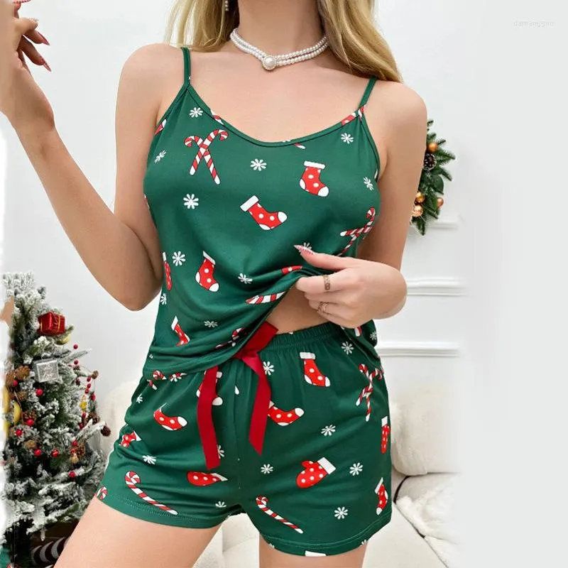 Womens christmas store pj shorts