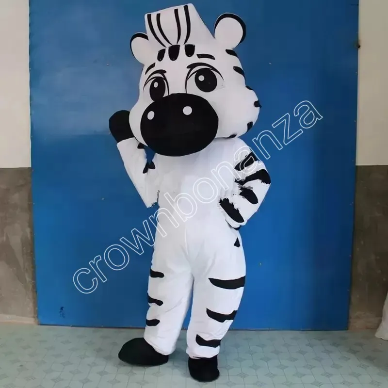 Nuovo adulto adorabile zebra mascotte Costume Carnival Performance Abbigliamento Anime Outfit Adcharacter Halloween