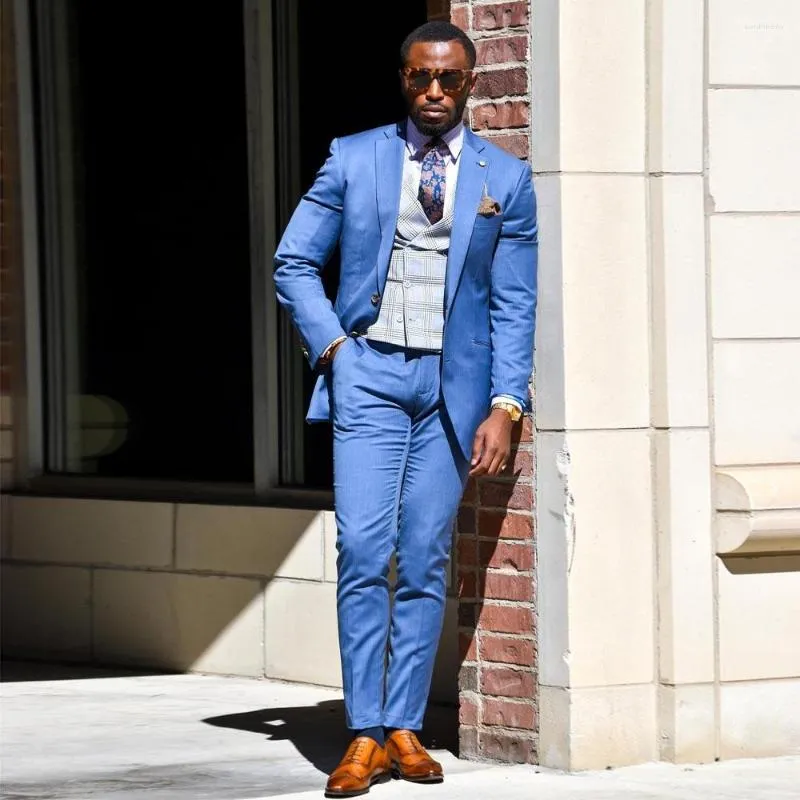 Blue slim fit blazer best sale