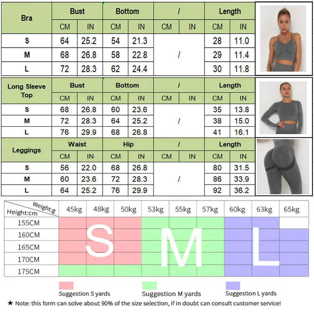 Long Sleeve Two Pcs Seamless Yoga Set Workout Clothes For Women Gym Sets Womens  Outfits Sports Set Sportswear Gym Clothing Suit