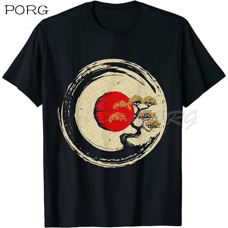 T-shirts homme Kaus Atasan Pria Pohon Bonsai Dalam Jepang Anime Manga Mode Katun Hombre Lucu Pakaian Jalanan 230510