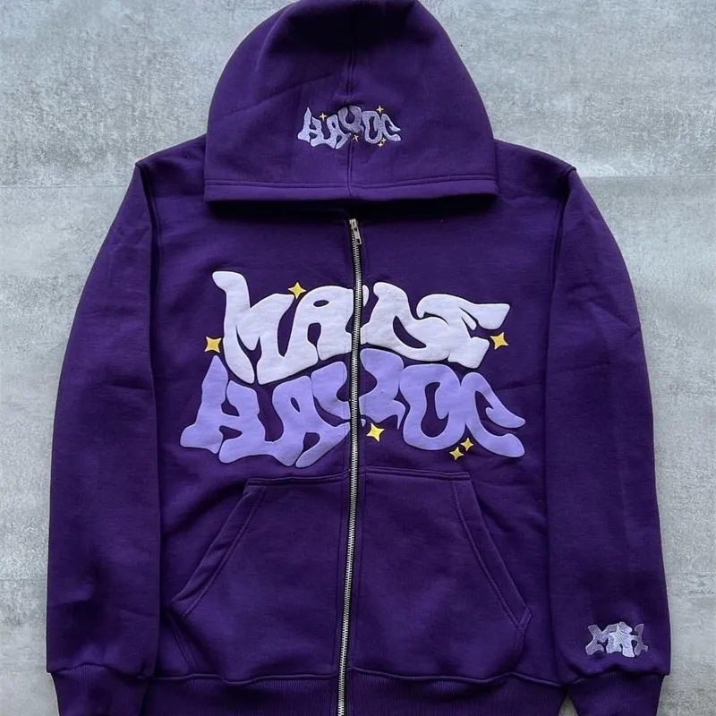 Save Big on Bulk Retro Hooded Sweatshirts Men S Hoodies Sweatshirts Hoodie  Ritsleting Cetak Huruf Dan Bintang Retro Amerika Jaket Musim Semi Gugur Y2K 