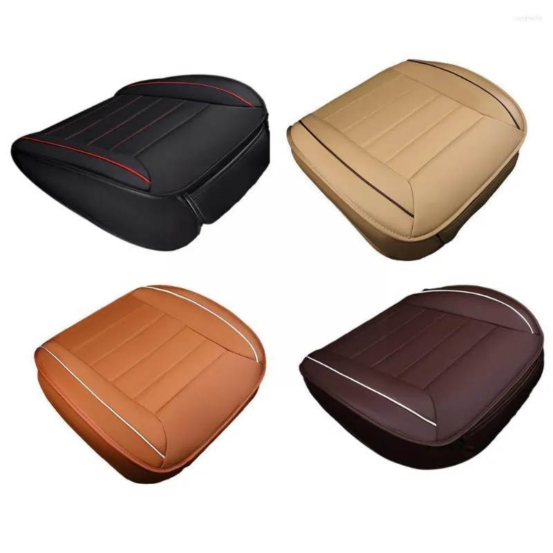 Car Seat Covers Front Cover PU Leather Cars Cushion Universal Accessories Protector Mat Chair Pad Automobiles Au N5B7