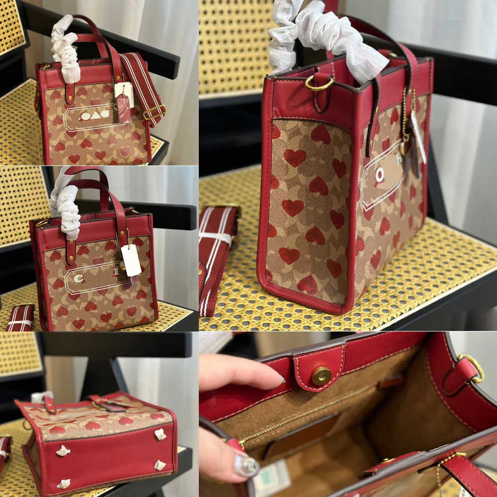New Evening Bags Designer Handbag Shoulder Cross Body Bag Totes Wallet Check Velour Purse Letters Square Women Purses Handbags Heart Print 230220