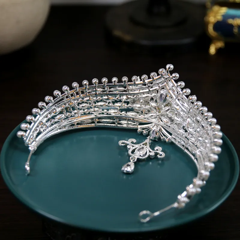 Crystals Beading Bridal Headpieces Crown Tiara Wedding Hair  display picture 2