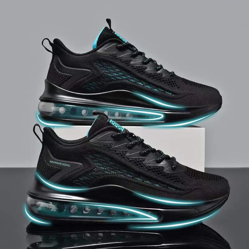 Dress Shoes Mens Air Cushion Mesh Breathable Running Shoes Fashion