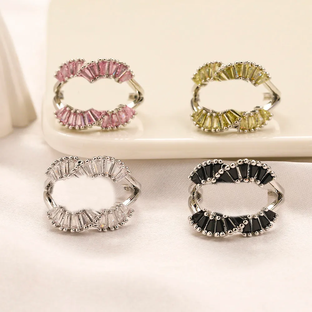 Luxe Sieraden Designer Ringen voor Vrouwen Ring Love Charms Bruiloft Benodigdheden 925 Verzilverde Legering Ring Fijne Vinger Ring