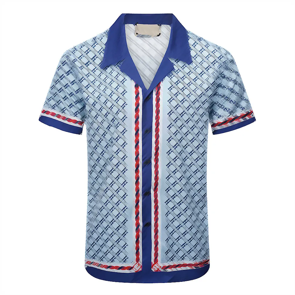 Maglietta di design di lusso Moda uomo Stampa Bowling Camicie casual floreali hawaiane Slim Fit Maniche corte Varietà Asia Taglia M-3XL