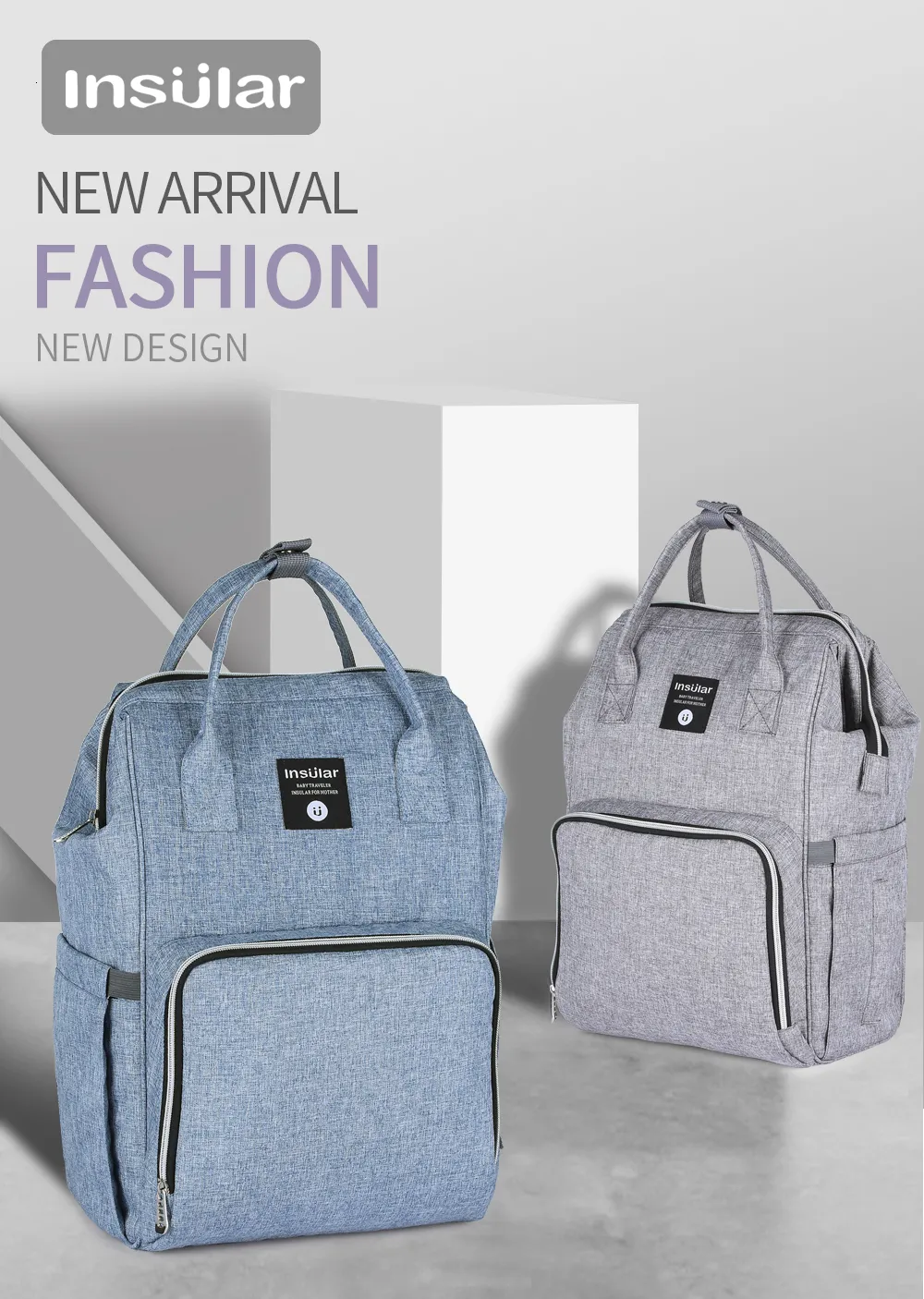 Insular nappy bag store