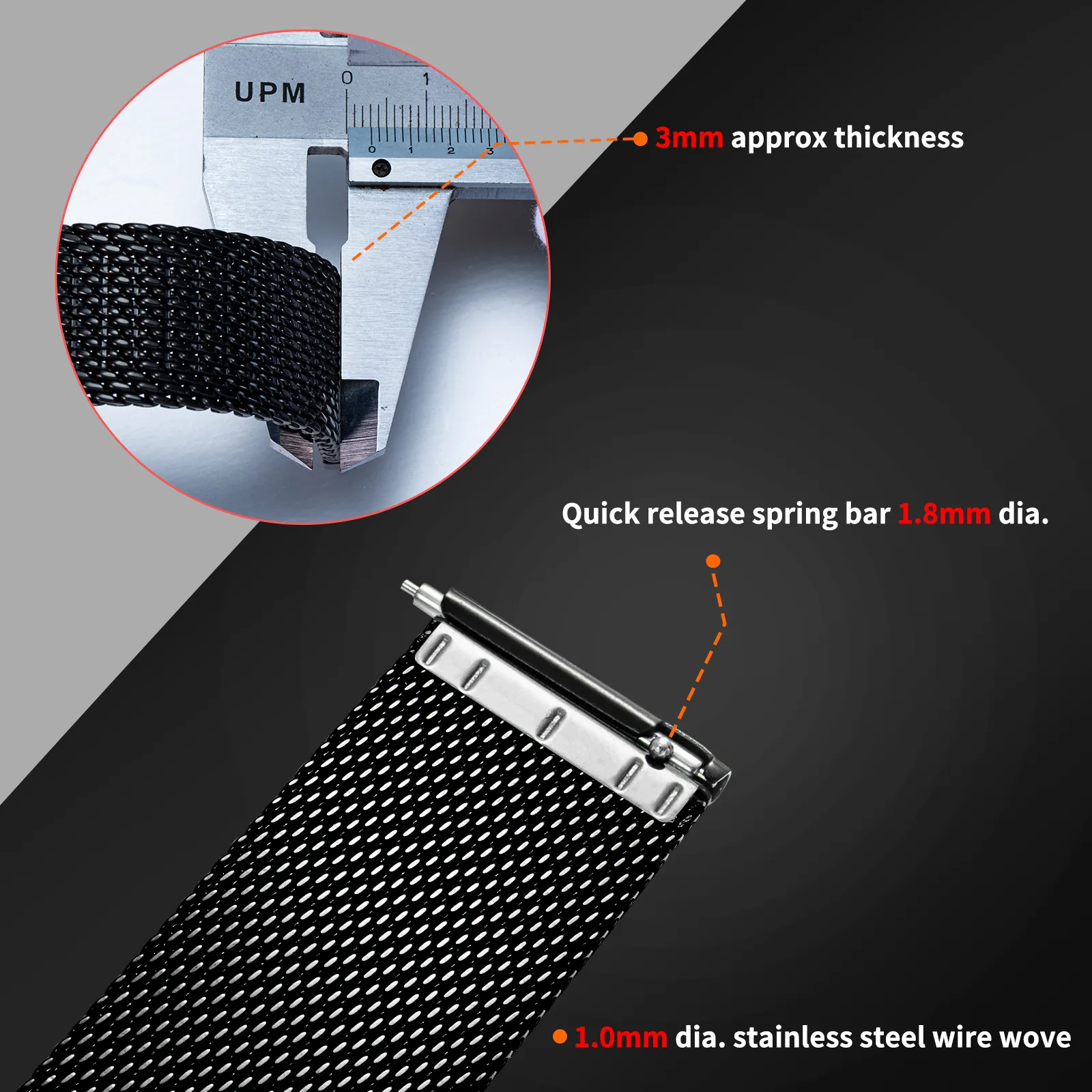 Milanese loop waterproof hotsell