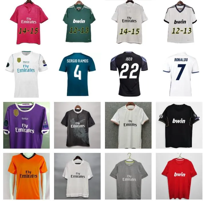 2016 2017 2018 Real Madryt koszulki piłkarskie fioletowy Retro koszulka piłkarska BENZEMA 11 12 13 14 15 16 17 18 JAMES Vintage Camiseta de futbol PEPE SERGIO RAMOS MARCELO BALE