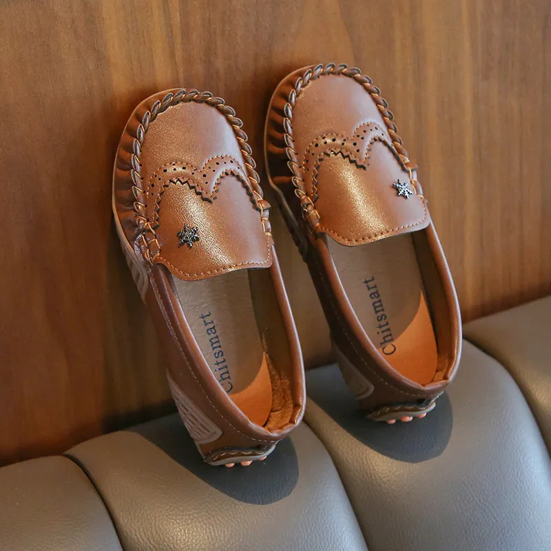 Gar ons mocassins chaussures mode printemps automne enfant en bas ge enfants baskets enfants gar ons Pu doux confortable en caoutchouc chaussure b b