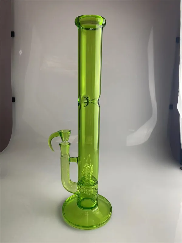 Hockahs Green CFL Recycler Bong 18 mm 조인트 18 인치 50mm 폭