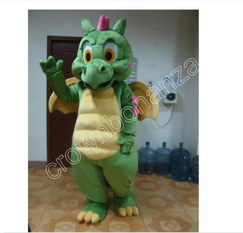 Nouveau costume de mascotte de dragon adulte Carnaval Performance Anime Anime Halloween Adcharacter Tenues