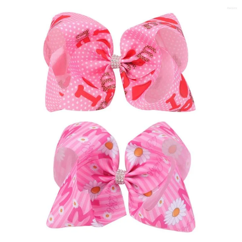 Accessoires de cheveux Fête des Mères Impression Clips Filles Enfants Mignon Doux Pinces À Cheveux Enfants Épingles À Cheveux 2023 Mode Chapeaux