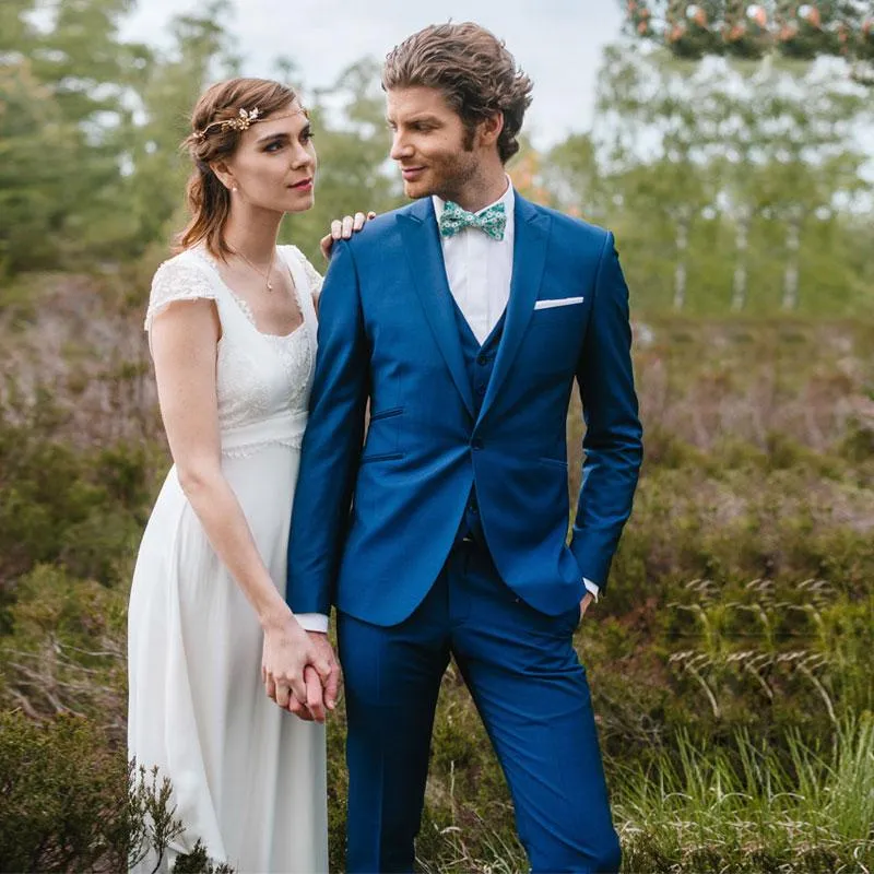 Designer Peaked Lapel Light Blue Suit Wedding Slim Fit Tuxedo For Weddings Proms And Special Occasions From Echmogen 110.36 DHgate.Com