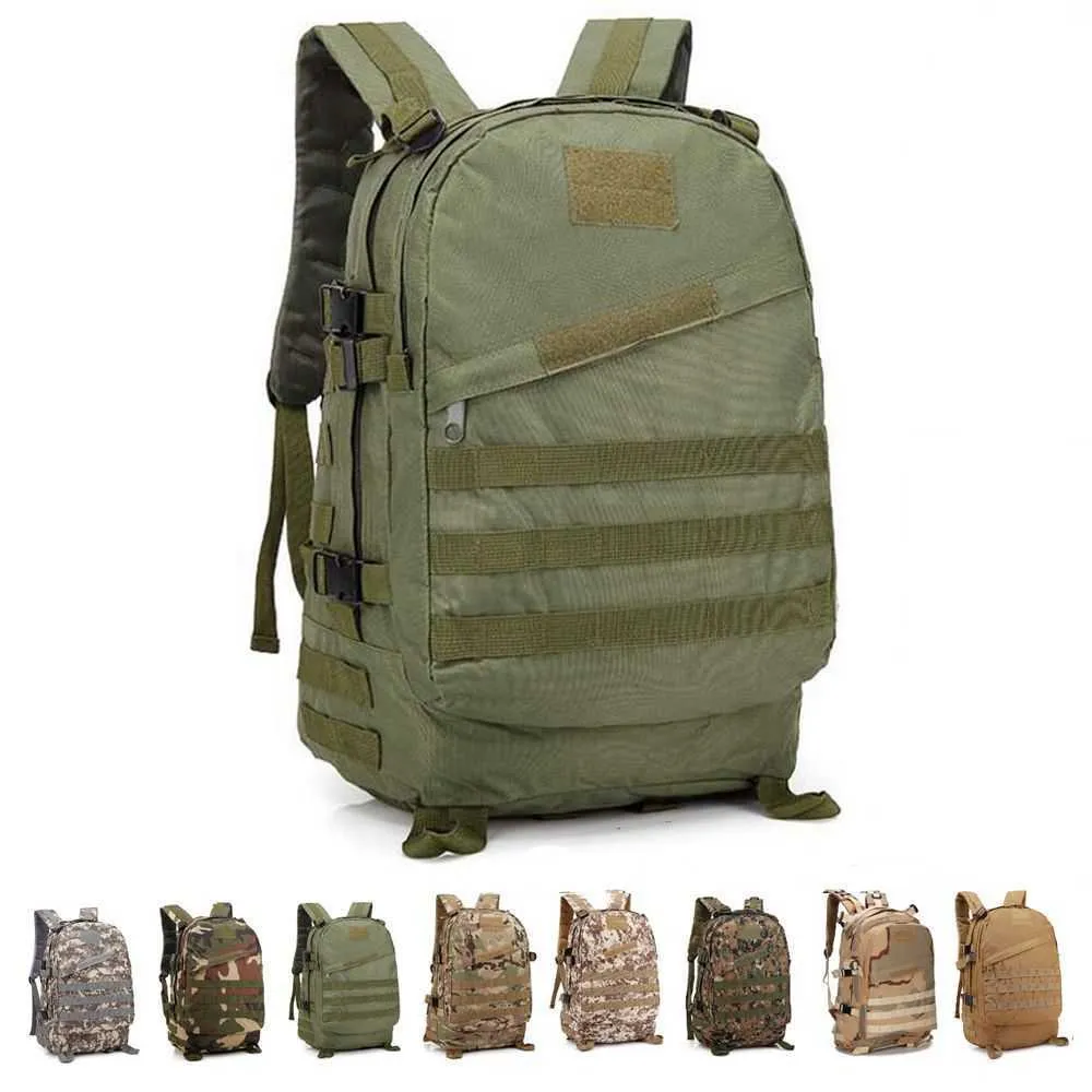 Рюкзак упаковывает мужской рюкзак с большим мощностью 40l военный кемпинг оборудование для камуфляжа пеших прогулок спорт P230510