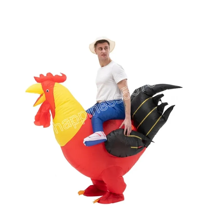 Nowy Halloween Rooster nadmuchiwane kostiumy Walk Gra Ubrania Props Mascot Bar Otwarcie dorocznego spotkania Zabawne dekoracje