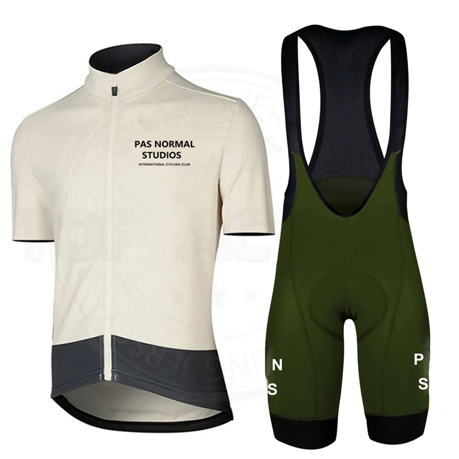 Cycling Jersey Sets PNS Pas Normal Studios 2023 Kaus Bersepeda Musim Panas Pria Lengan Pendek Oto Setelan Celana Pakaian Sepeda Set Seragam MTB 230510