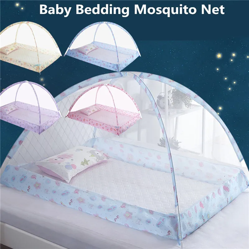 Portable Foldable Bottomless Mosquito Net Bed For Children Lotus Crib