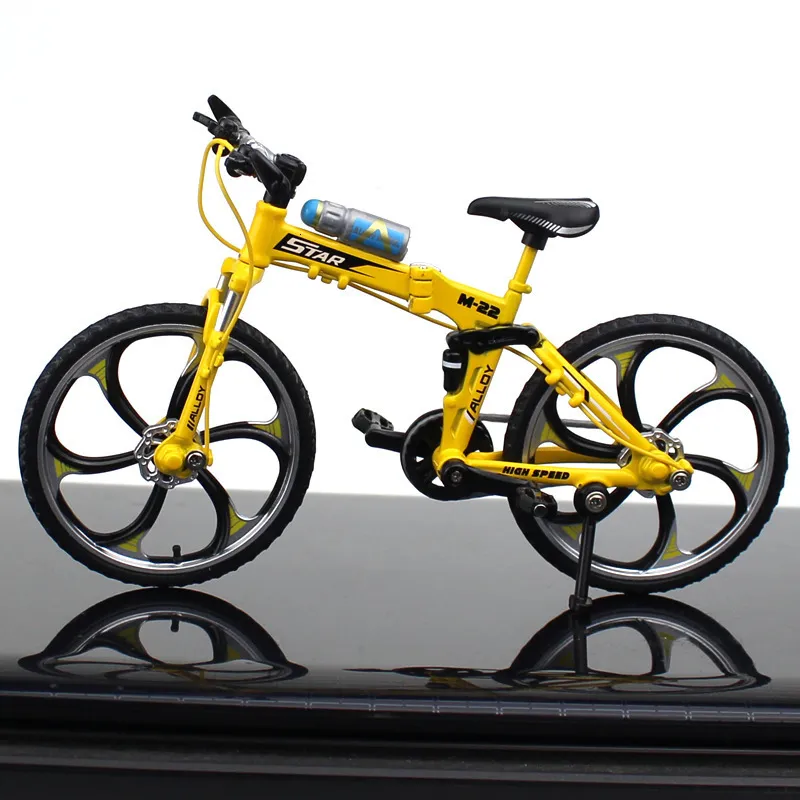 Modello Di Bicicletta 1:10 In Lega – Pieghevole, Ruote Mobili E Manubrio Orientabile, Regalo Perfetto Per Collezionisti