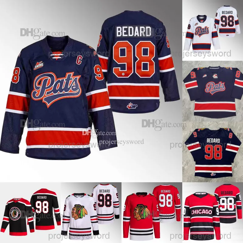 Connor Bedard 2024 Draft Regina Pats Jersey WHL Chicago Blackhawks