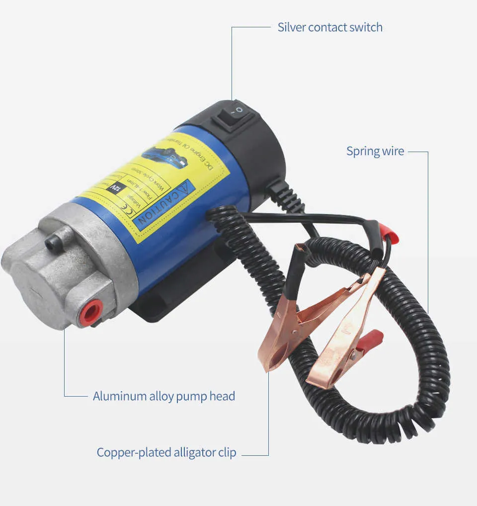 Tragbare 12V 100W Elektrische Öl Transfer Pumpe Extractor