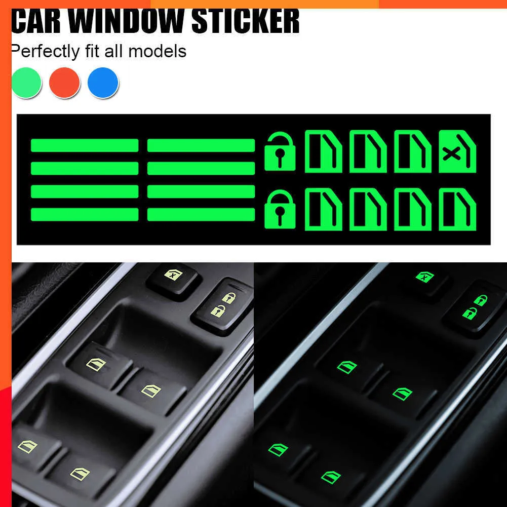 Evrensel parlak araba kapı penceresi kaldırma düğmesi etiketi elektrikli pencere parıltı çıkartması kendi yapışkanlı araba stil iç aksesuarları