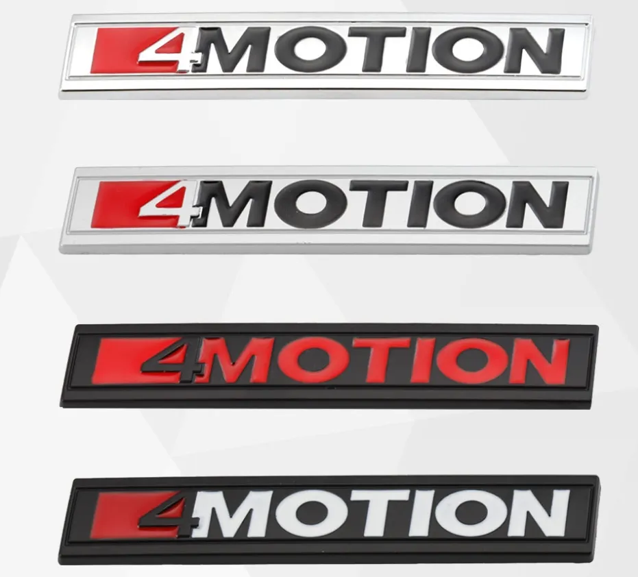 4 Movimento 4Motion Red Chrome Car Decal