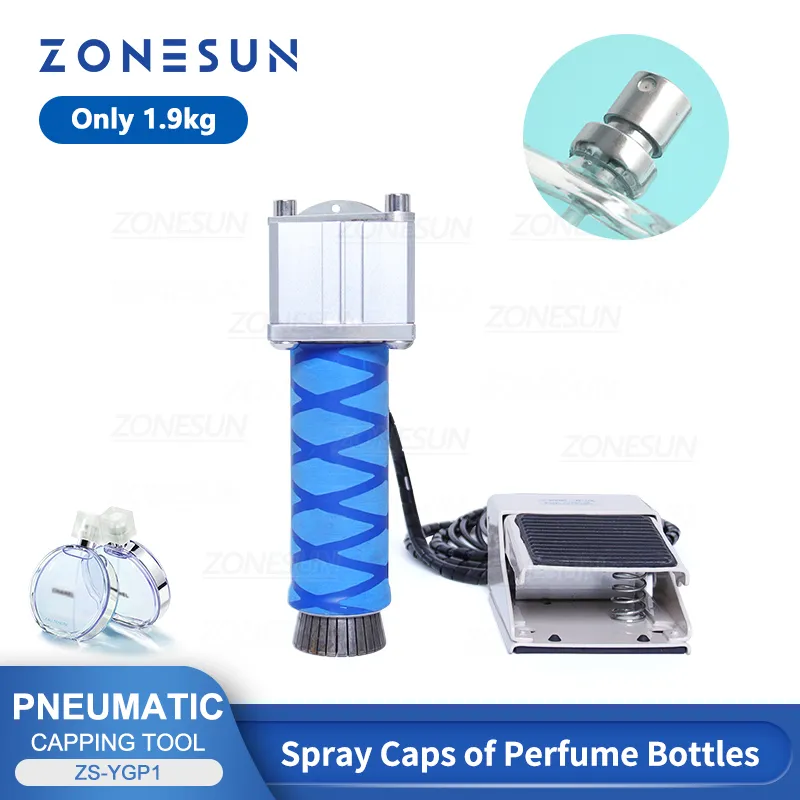 Zonesun Perfume Persiemachine Glassfles krimpende drukgereedschap Handheld verpakking Kleine productieworkshop ZS-YGP1