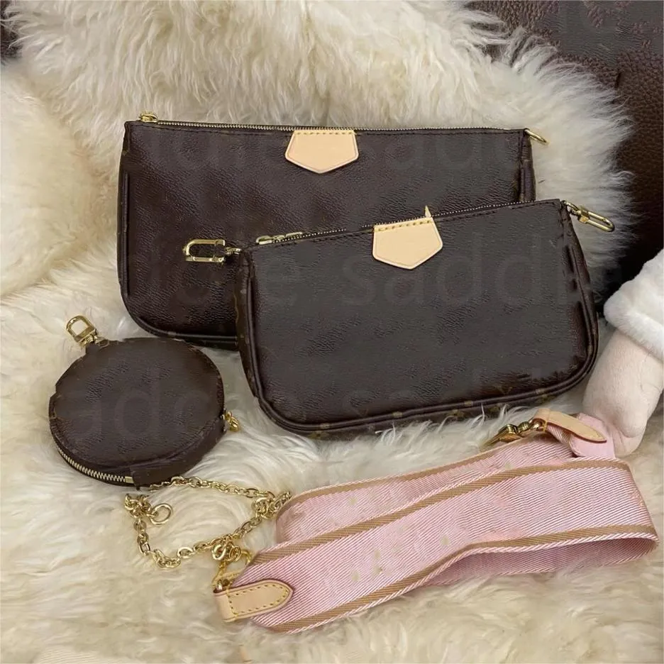 Three Piece Shoulder Bags Designer Wallets Multi Pochette