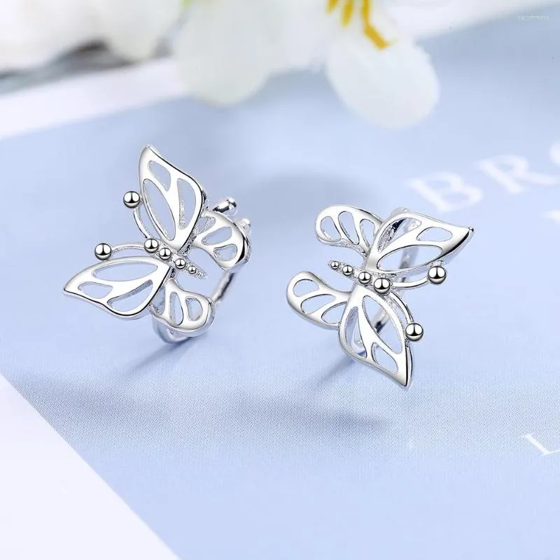 Backs Earrings Todorova Korean Fashion Hollow Butterfly Ear Clips For Girls Earcuff Cute Cartilage Clip On No Pierced Women Jewelry