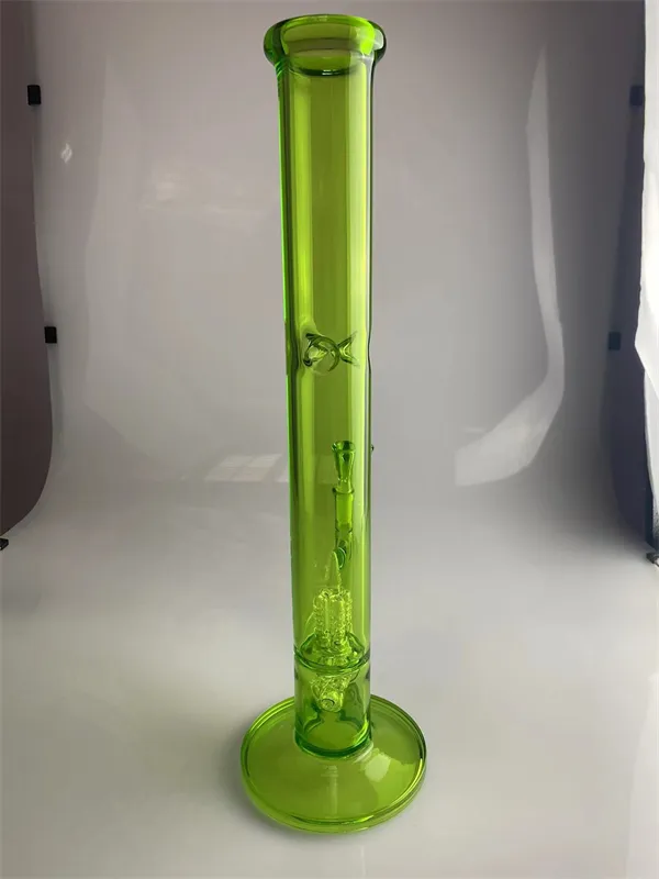 Hockahs Green CFL Recycler Bong 18 mm 조인트 18 인치 50mm 폭