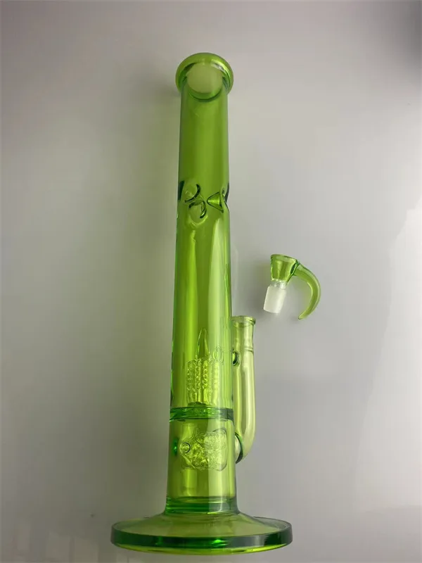 Hockahs Green CFL Recycler Bong 18 mm 조인트 18 인치 50mm 폭