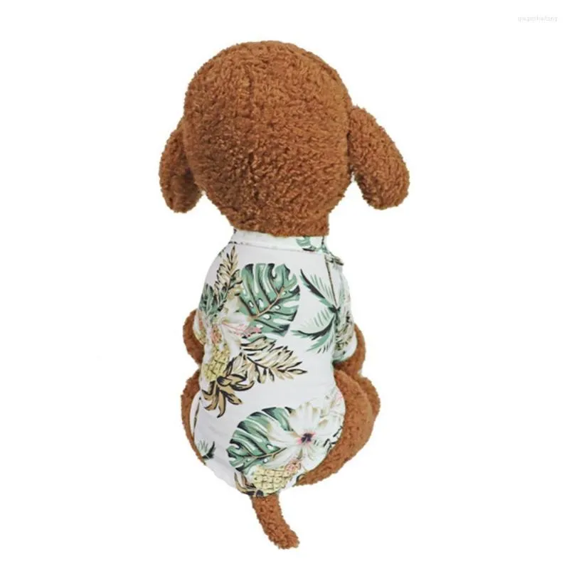 Hundebekleidung Haustiere Sommer Kokosnussbaum Ananas Niedlich Hawaii Strand Hemd Bluse Kleidung Heimtierbedarf