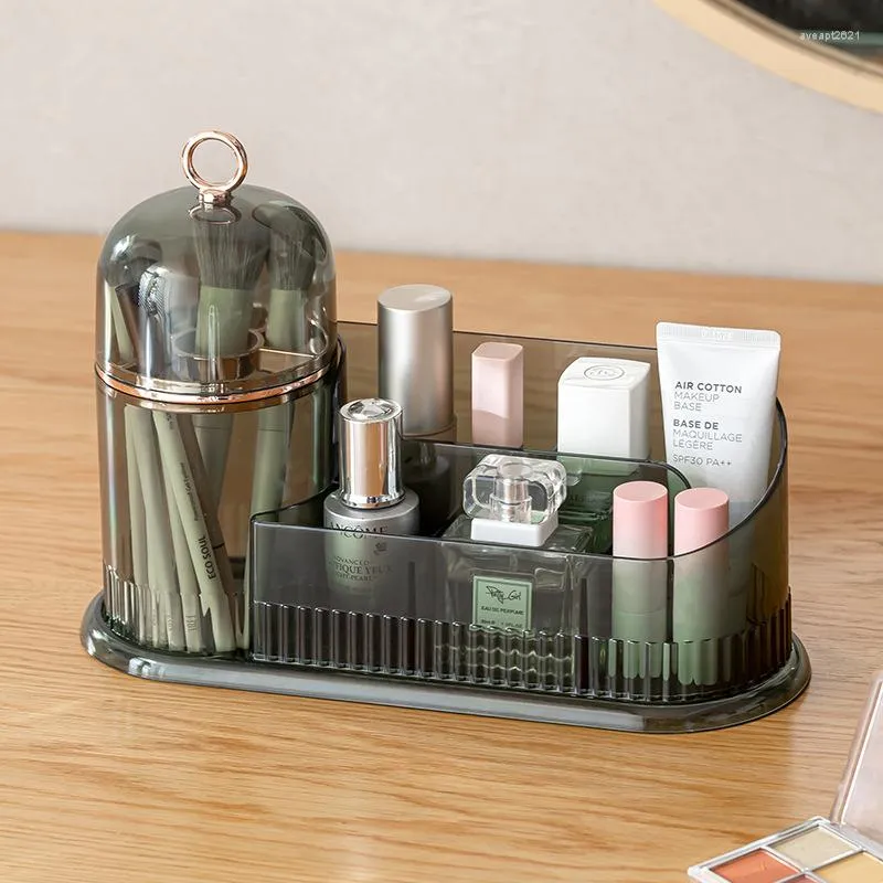 Opbergdozen vormen een organisator doos stofbestendige sieraden cosmetische houder transparante mode multifunctionele afneembare kaptafel