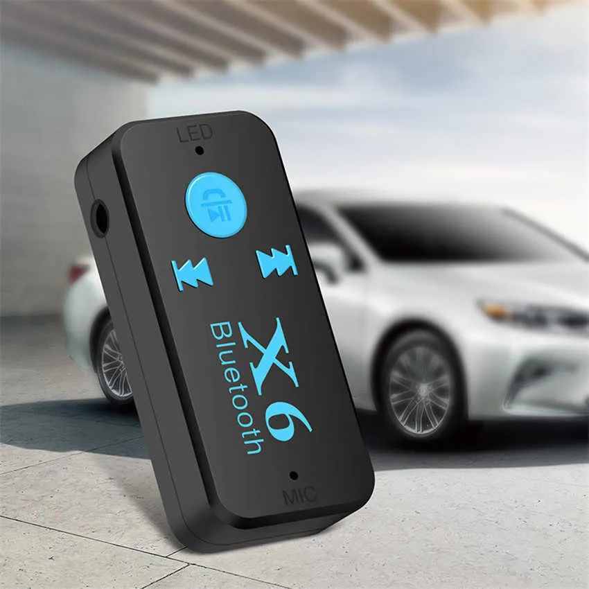 X6 Bluetooth Empfänger, 3,5 Aux, Auto Bluetooth Freisprecheinrichtung,  Kabelloser Bluetooth Adapter, Steckbare TF Karte Von Goodtom, 3,01 €