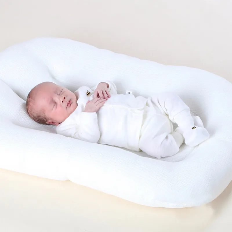 Berceaux Berceaux Babynest 75x45cm Matelas de parc de voyage Matelas de couchage en maille respirante Matelas de couchage Berceaux de bébé Babys Nest born Bed Child Toddler 230510