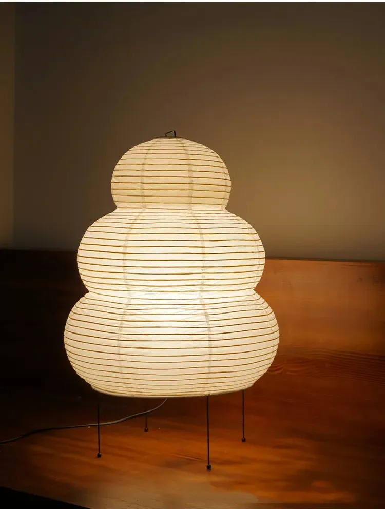 Wabi Sabi Japanese Rice Paper Table Lamp
