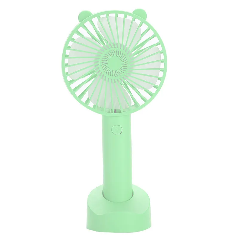 USB Pink Pink Mini Handheld Fan Outdoor Mini Creative Desktop Office Mute opladen Portable handheld fan